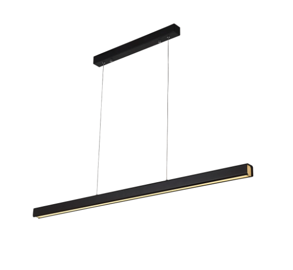 Wisząca lampa Linear No.4 LED w kolorze czarnym, 3000K, długość 120 cm