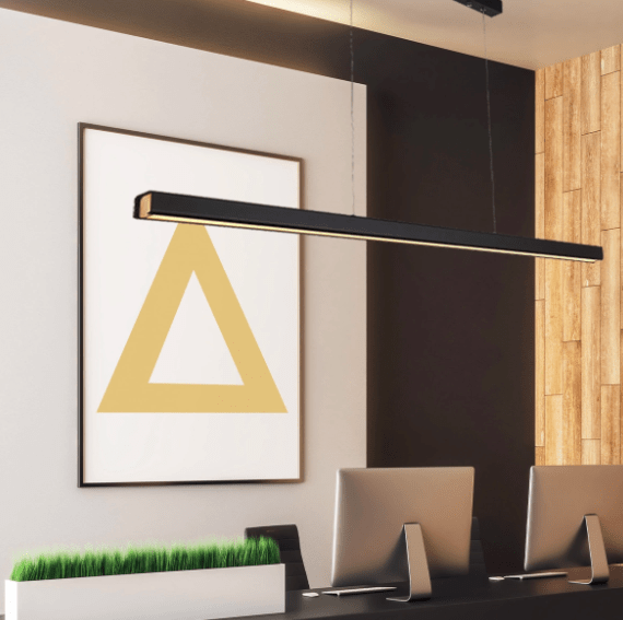 Wisząca lampa Linear No.4 LED w kolorze czarnym, 3000K, długość 120 cm