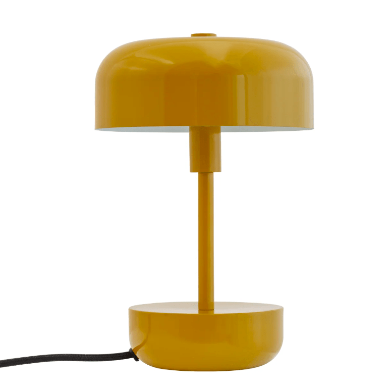 Żółta lampka biurkowa Haipot w kolorze Curry
