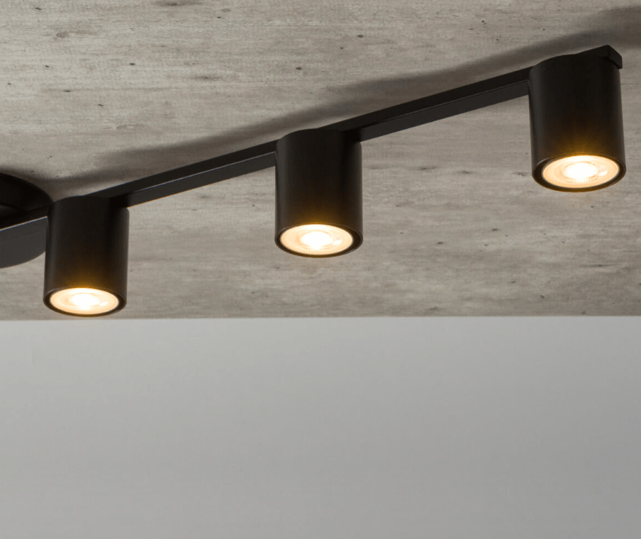 4-punktowa lampa sufitowa szynowa Zyon 4 - czarna