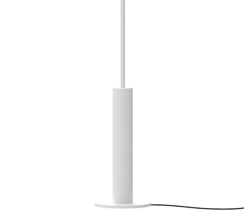 Biała podłogowa lampa stojąca LED Rafaela do salonu od Robin