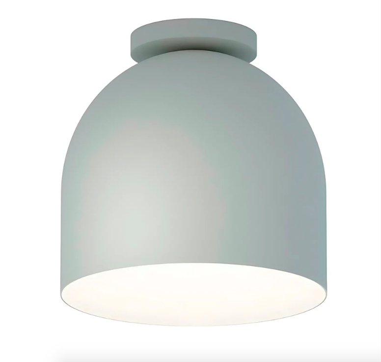 Biały, elegancki plafon w minimalistycznym stylu Rio Robin