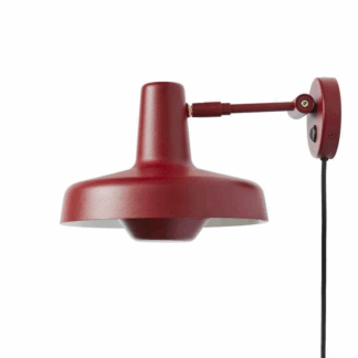 Bordowa lampa ścienna Arigato Wall Extra Short do sypialni