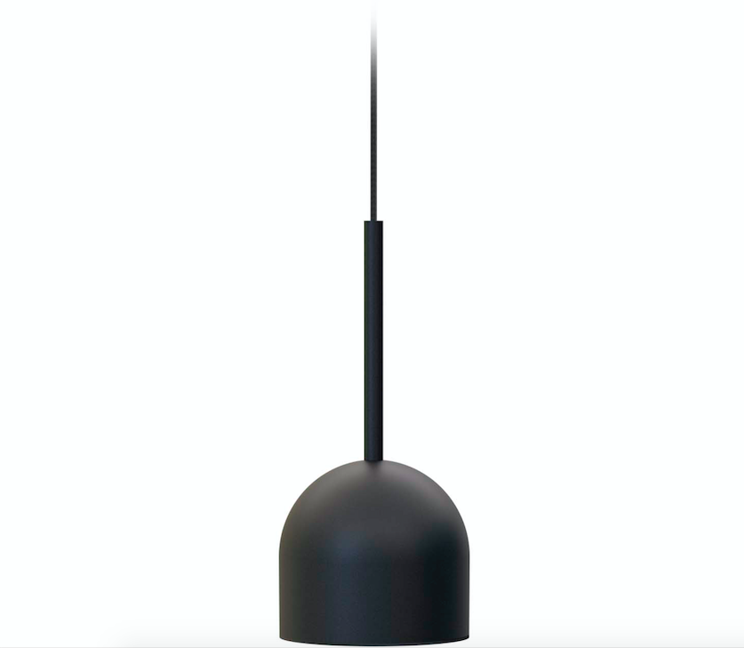 Czarna, mała wisząca lampa Rio 12 marki Robin