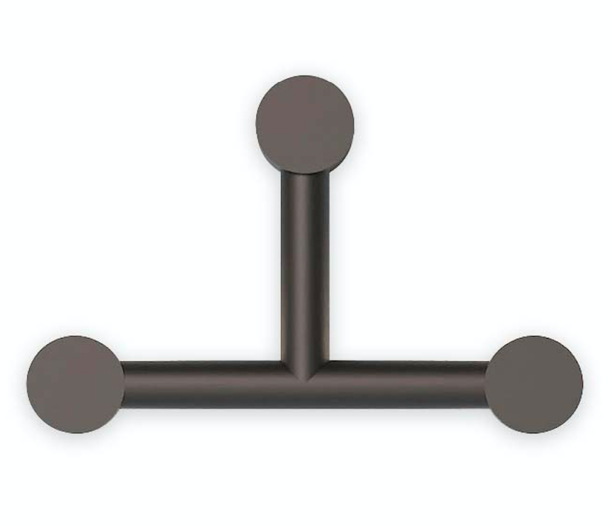 Czarny kinkiet Rigoberta Trio LED z efektem odbitego światła