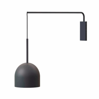 Wiszący czarny kinkiet Rio Arm - Robin