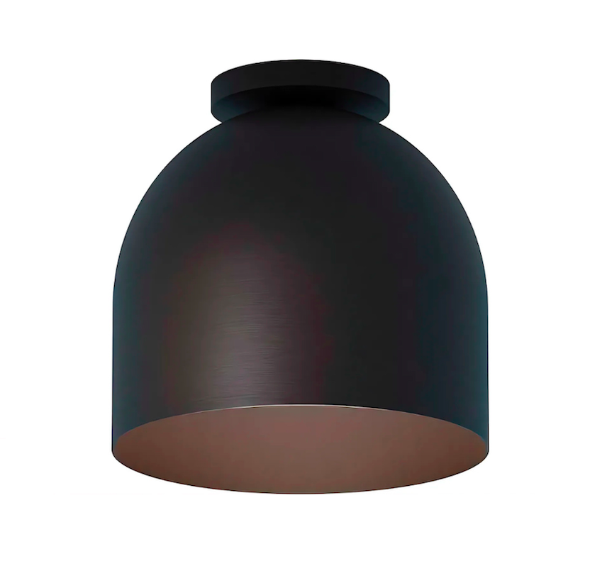 Dekoracyjny plafon Rio - Robin w kolorze czarnym i kompaktowym rozmiarze