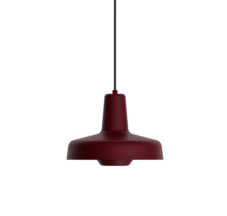 Czerwona wisząca lampa Arigato II od Grupa, idealna nad stół