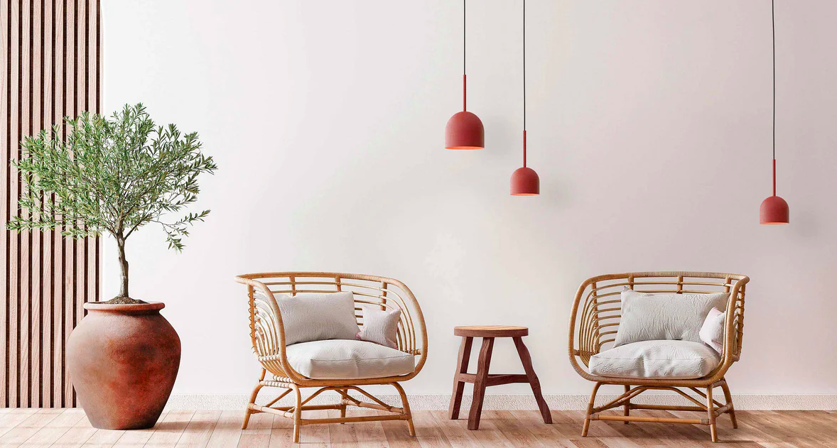 Wisząca lampa Rio 12 w odcieniu ceglastym – terracotta