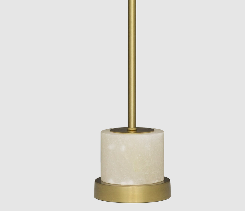 Elegancka lampa stołowa Bari wykonana z naturalnego alabastru