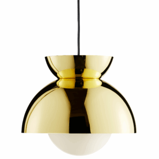 Złota lampa wisząca Butterfly 29 od Frandsen w eleganckim stylu