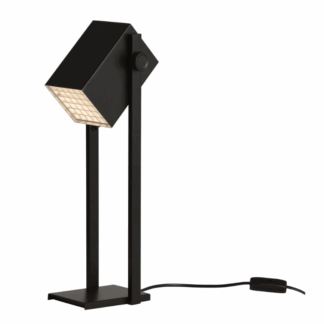 Czarna industrialna lampka biurkowa BF Quadro