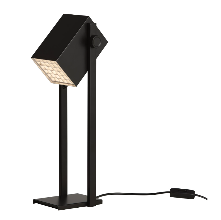 Czarna industrialna lampka biurkowa BF Quadro