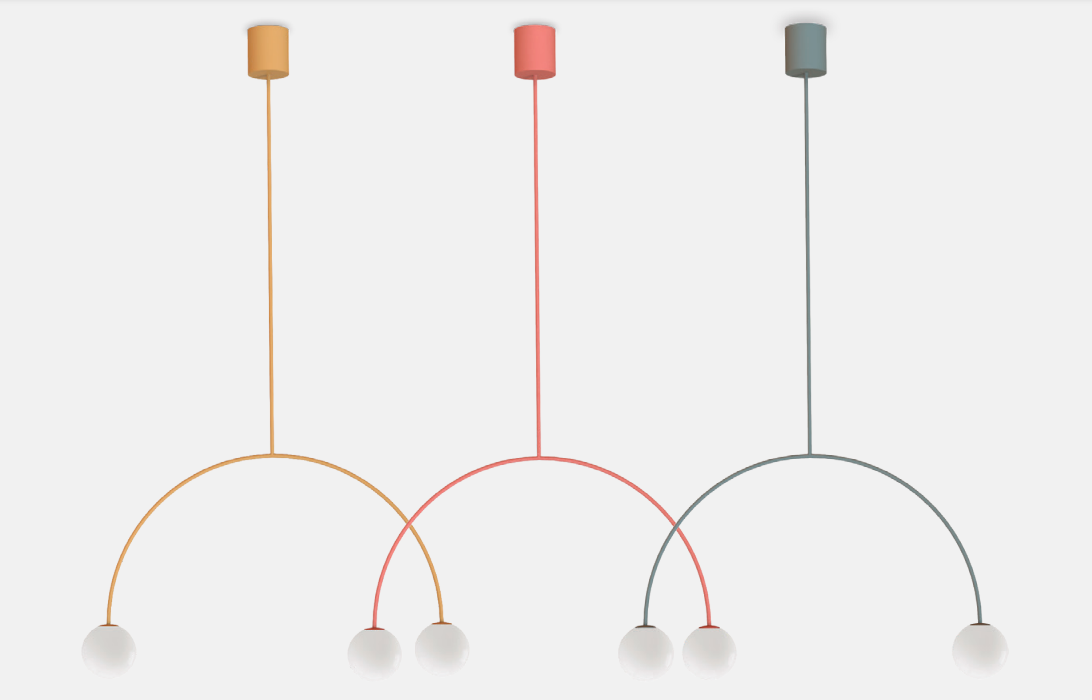 Wisząca lampa Riga 80 w oliwkowej zieleni