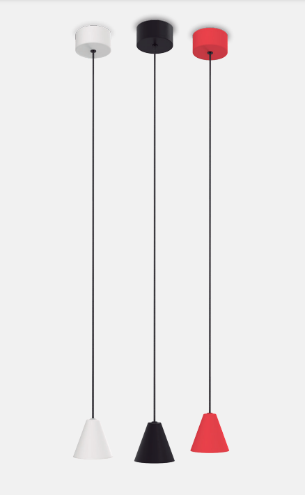 Niewielka biała lampa wisząca Rimini 8 LED 3000K