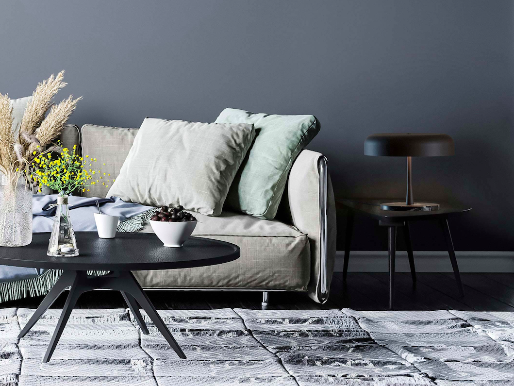 Lampa stołowa Rea by Robin wykonana z czarnego marmuru