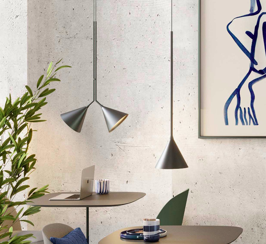 Dekoracyjna wisząca lampa Rubi Side w kolorze czarnym – Robin