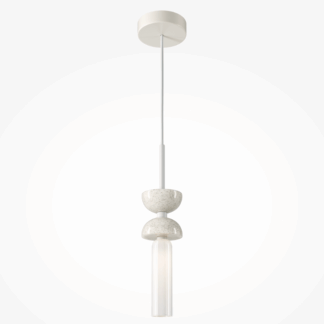 Wisząca lampa z białego marmuru Kyoto