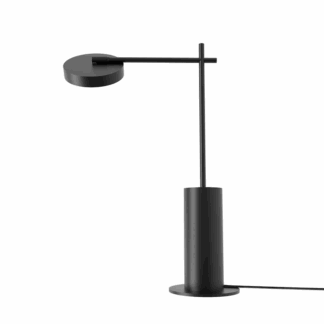 Lampka biurkowa LED Rafaela z regulowanym, płaskim kloszem