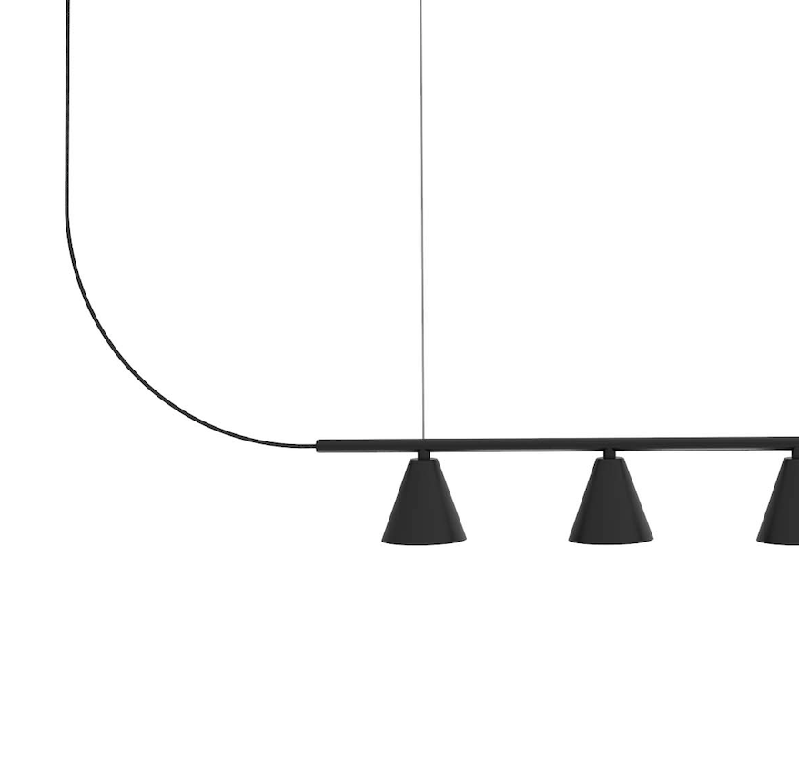 Minimalistyczna wisząca lampa listwowa Rimini LED 3000K
