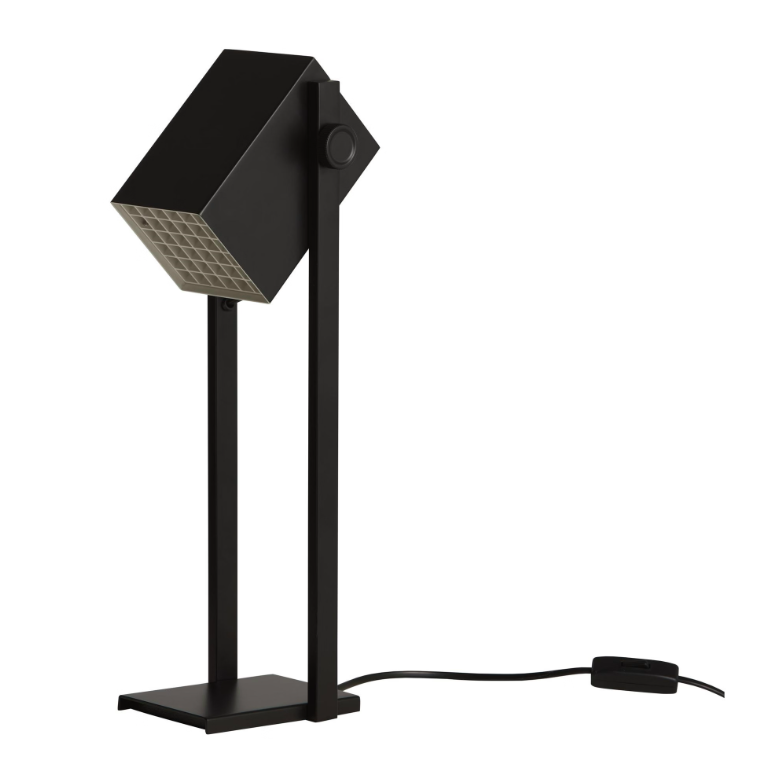 Czarna industrialna lampka biurkowa BF Quadro