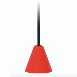 Niewielka wisząca lampa Rimini 8 LED w kolorze czerwonym o barwie światła 3000K