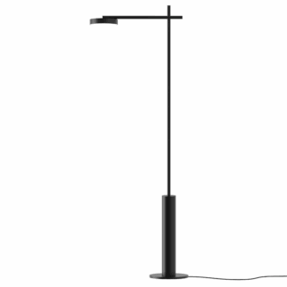 Czarna nowoczesna lampa podłogowa LED Rafaela by Robin