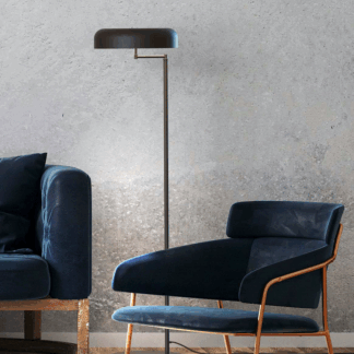 Czarna, nowoczesna lampa stojąca Rea by Robin