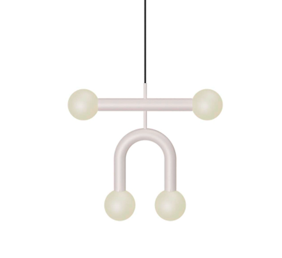 Biała, nowoczesna lampa wisząca Rigoberta Duo Super Curved