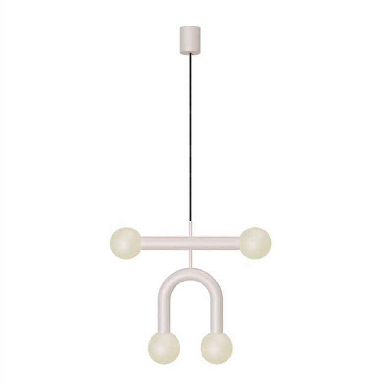 Biała, nowoczesna lampa wisząca Rigoberta Duo Super Curved