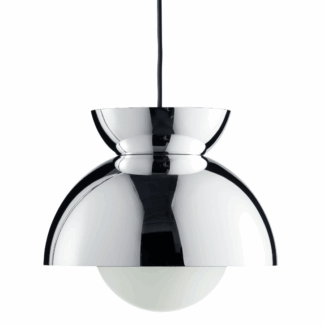 Stylowa wisząca lampa Butterfly 29 w srebrnym kolorze od Frandsen