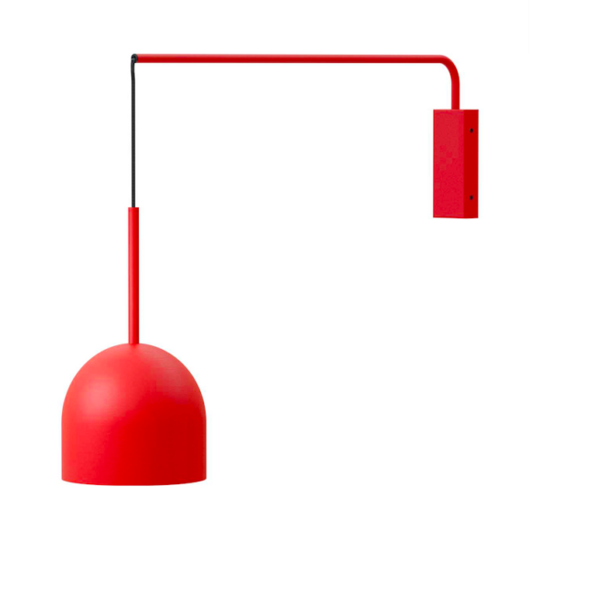 Nowoczesna wisząca lampa ścienna Rio Arm w kolorze terracotta