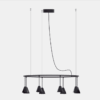 Nowoczesna lampa wisząca Rimini Dangle 80 LED z eleganckimi stożkowymi kloszami
