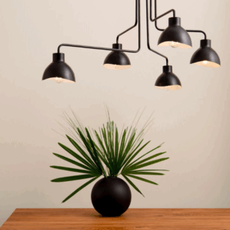 Nowoczesna i duża lampa wisząca Etherea z pięcioma punktami świetlnymi w stylu loftowym