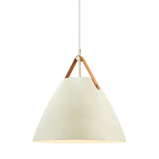Elegancka wisząca lampa Strap 36 od DFTP w kolorze piaskowym