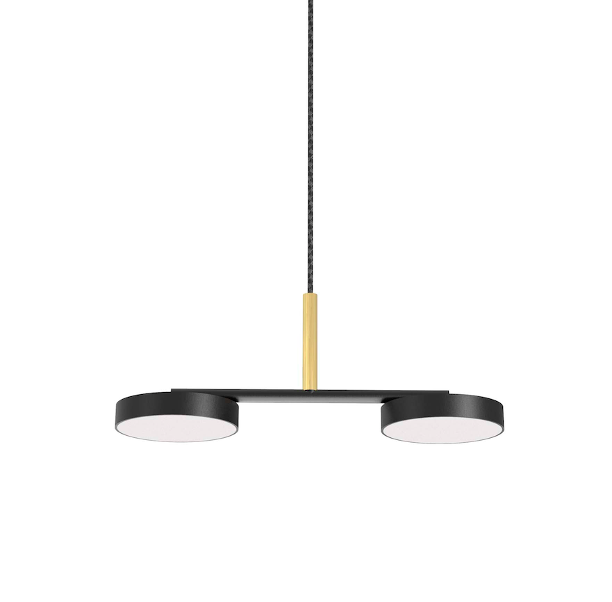 Nowoczesna, wisząca lampa LED Rafaela Duo Robin o płaskim designie