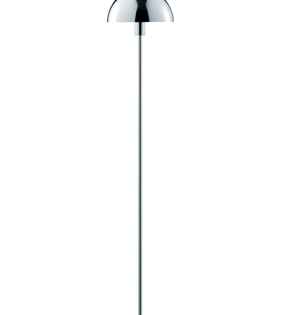 Srebrna, błyszcząca lampa stojąca Butterfly w kolorze chromu