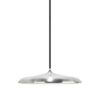 Srebrna, wisząca lampa Artist 25 od DFTP z płaskim źródłem LED