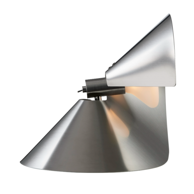 Nowoczesna srebrna lampa stołowa Peel od Frandsen