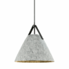 Nowoczesna wisząca lampa Strap 36 z szarego filcu od DFTP