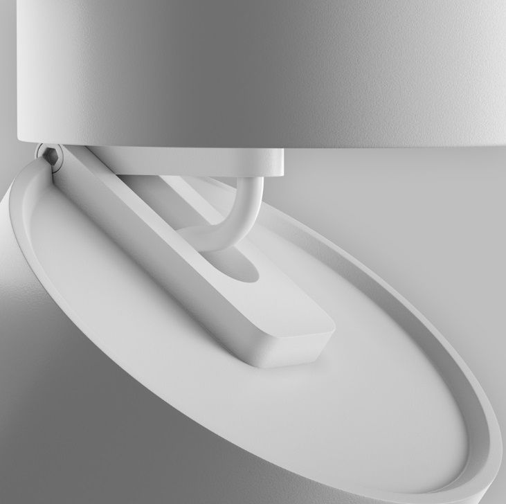 Regulowana sufitowa lampa tubowa Onda LED w kolorze białym, temperatura barwowa 3000K