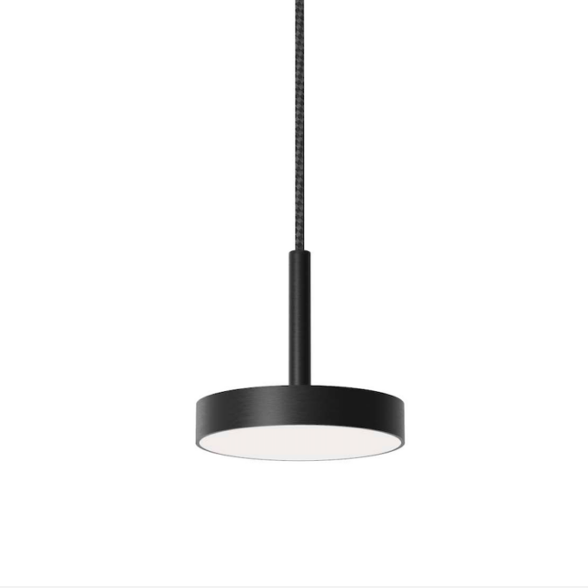 Nowoczesna, smukła czarna lampa wisząca Rafaela Mono LED Robin