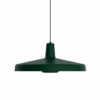 Wisząca lampa Arigato Large w zielonym kolorze z płaskim kloszem
