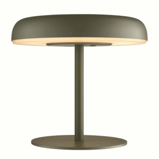 Zielona solarna lampka Elmer na balkon i taras z ładowarką USB i klasą szczelności IP44