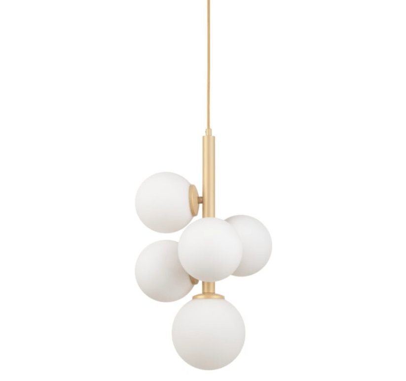 Beżowa elegancka lampa wisząca Brassia 5 - matowa