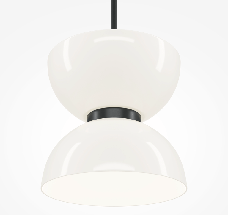 Czarna wisząca lampa LED inspirowana japońskim stylem Kyoto