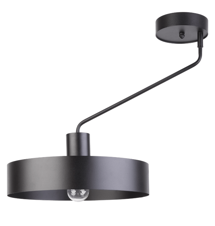 czarny obrotowy plafon eiffla z mozliwoscia regulacji