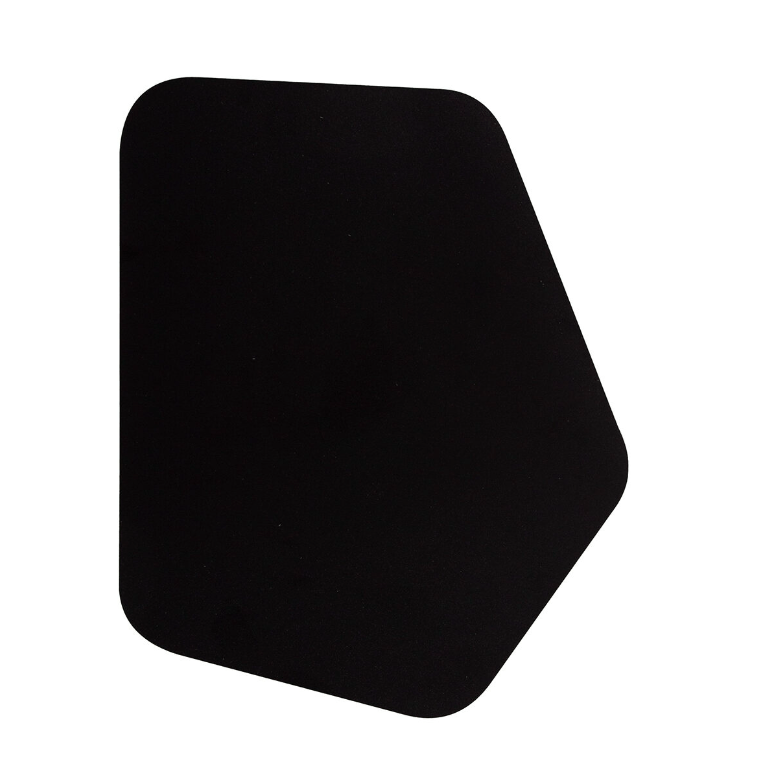 Dekoracyjny czarny kinkiet Listria z odbitym światłem