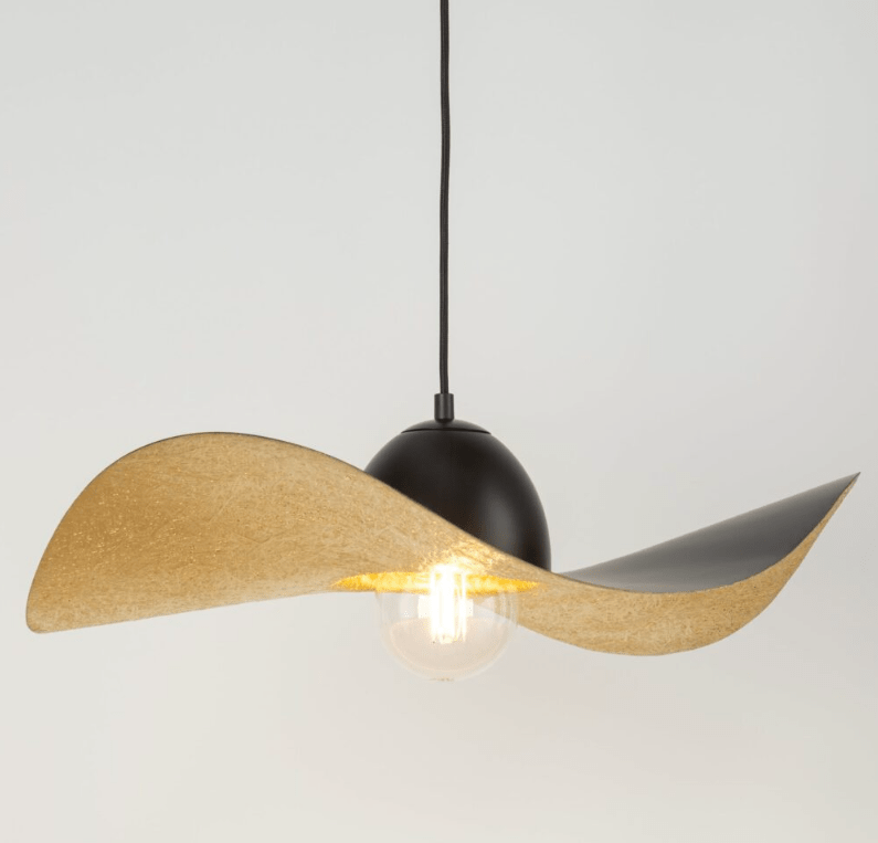 Elegancka lampa wisząca Viora 55 cm - czarno-złota