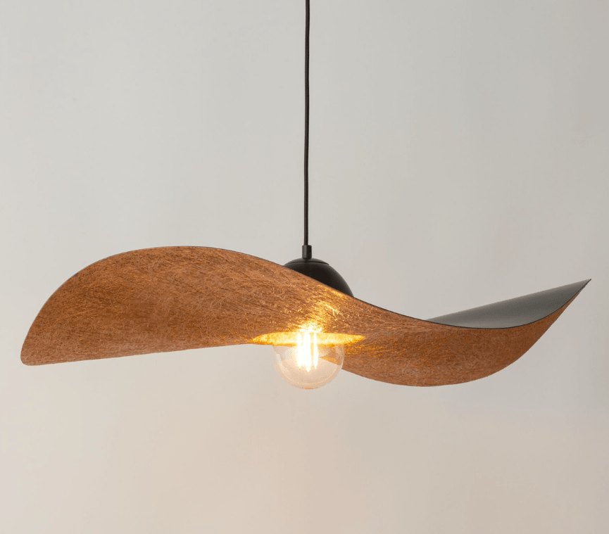 Elegancka lampa wisząca Viora 76 cm - czarny kapelusz
